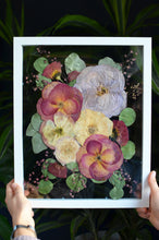Load image into Gallery viewer, White 11"x14" Rectangular Frame Custom Floral Preservation