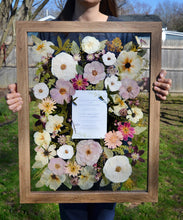 Load image into Gallery viewer, Custom Floral Preservation, Framed Pressed Flowers, Wedding Flowers Keepsake