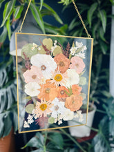 Load image into Gallery viewer, Golden 11"x14" Rectangular Frame Custom Floral Preservation