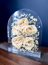 Load image into Gallery viewer, Custom Floral Resin Slabs - Bridal Bouquets, Memorial Flowers, dried flower preservation