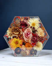 Load image into Gallery viewer, Custom Floral Resin Slabs - Bridal Bouquets, Memorial Flowers, dried flower preservation
