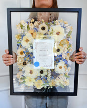 Load image into Gallery viewer, Custom Floral Preservation, Framed Pressed Flowers, Wedding Flowers Keepsake