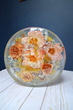 Load image into Gallery viewer, Custom Floral Resin Slabs - Bridal Bouquets, Memorial Flowers, dried flower preservation