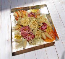 Load image into Gallery viewer, Custom Floral Resin Slabs - Bridal Bouquets, Memorial Flowers, dried flower preservation