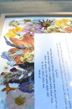 Load image into Gallery viewer, Natural Oak Wooden Square Frame 20" x 20" Custom Floral Preservation