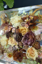 Load image into Gallery viewer, Custom Floral Resin Slabs - Bridal Bouquets, Memorial Flowers, dried flower preservation