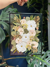 Load image into Gallery viewer, Custom Floral Preservation, Framed Pressed Flowers, Wedding Flowers Keepsake