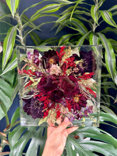 Load image into Gallery viewer, Custom Floral Resin Slabs - Bridal Bouquets, Memorial Flowers, dried flower preservation