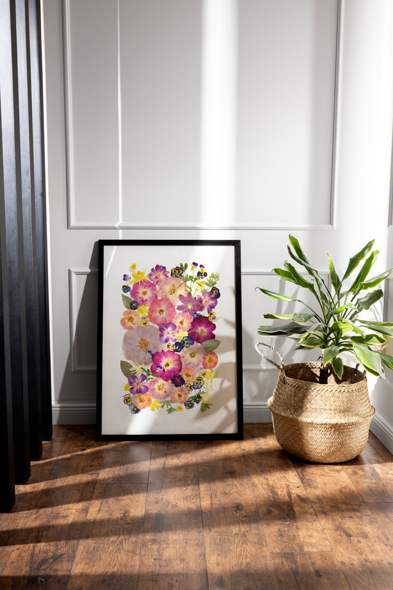 Pressed flower large botanical print - 16
