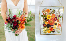 Load image into Gallery viewer, Golden 11"x14" Rectangular Frame Custom Floral Preservation