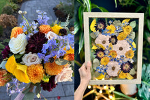 Load image into Gallery viewer, Light Oak 11"x14" Rectangular Frame Custom Floral Preservation