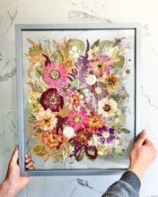 Load image into Gallery viewer, Custom Floral Preservation, Framed Pressed Flowers, Wedding Flowers Keepsake