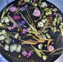 Load image into Gallery viewer, 24" round resin side table/ tray Custom Floral Preservation