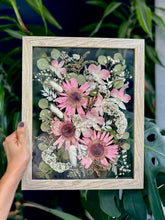 Load image into Gallery viewer, Light Oak 11"x14" Rectangular Frame Custom Floral Preservation