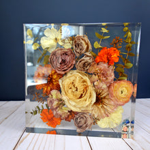 Load image into Gallery viewer, Custom Floral Resin Slabs - Bridal Bouquets, Memorial Flowers, dried flower preservation