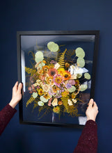 Load image into Gallery viewer, Custom Floral Preservation, Framed Pressed Flowers, Wedding Flowers Keepsake