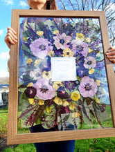 Load image into Gallery viewer, Custom Floral Preservation, Framed Pressed Flowers, Wedding Flowers Keepsake