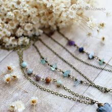 Load image into Gallery viewer, beaded chain necklace