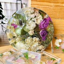 Load image into Gallery viewer, Custom Floral Resin Slabs - Bridal Bouquets, Memorial Flowers, dried flower preservation