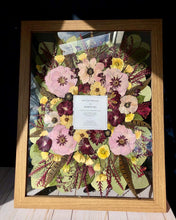 Load image into Gallery viewer, Custom Floral Preservation, Framed Pressed Flowers, Wedding Flowers Keepsake