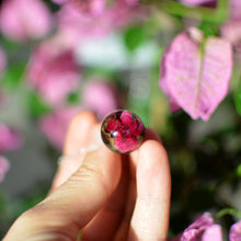 Load image into Gallery viewer, Real Rosebud 2 cm sphere pendant