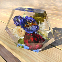 Load image into Gallery viewer, Custom Floral Resin Slabs - Bridal Bouquets, Memorial Flowers, dried flower preservation