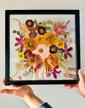 Load image into Gallery viewer, Custom Floral Preservation, Framed Pressed Flowers, Wedding Flowers Keepsake