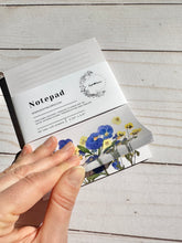 Load image into Gallery viewer, Pansy Viola Floral Notepad