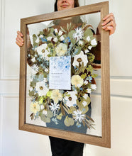 Load image into Gallery viewer, Custom Floral Preservation, Framed Pressed Flowers, Wedding Flowers Keepsake