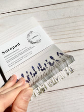 Load image into Gallery viewer, Lavender Floral Notepad