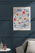 Load image into Gallery viewer, Pressed flower large botanical print - 16&quot; x 20&quot;  Nature&#39;s Mosaic - Summer Cottage