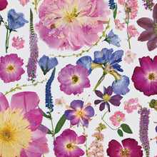 Load image into Gallery viewer, Pressed flower large botanical print - 16&quot; x 20&quot;  Nature&#39;s Mosaic - June garden