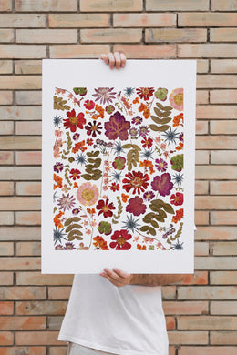 Pressed flower large botanical print - 16