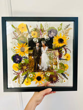 Load image into Gallery viewer, 14"x14" Square Frame Custom Floral Preservation - Natural Oak, White, Black