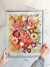 Load image into Gallery viewer, Light Gray 16&quot;x20&quot; Rectangular Frame Custom Floral Preservation