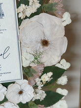 Load image into Gallery viewer, Walnut 16"x20" Rectangular Frame Custom Floral Preservation