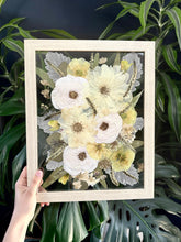 Load image into Gallery viewer, Light Oak 11"x14" Rectangular Frame Custom Floral Preservation