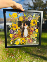Load image into Gallery viewer, 14"x14" Square Frame Custom Floral Preservation - Natural Oak, White, Black