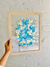 Load image into Gallery viewer, Light Oak 11"x14" Rectangular Frame Custom Floral Preservation