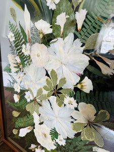 Walnut 16"x20" Rectangular Frame Custom Floral Preservation