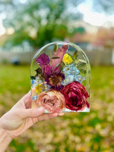 Load image into Gallery viewer, Custom Floral Resin Slabs - Bridal Bouquets, Memorial Flowers, dried flower preservation