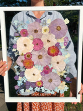 Load image into Gallery viewer, White 18"x24" Rectangular Frame Custom Floral Preservation