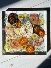 Load image into Gallery viewer, Custom Floral Resin Slabs - Bridal Bouquets, Memorial Flowers, dried flower preservation