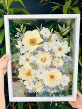 Load image into Gallery viewer, White 16&quot;x20&quot; Rectangular Frame Custom Floral Preservation