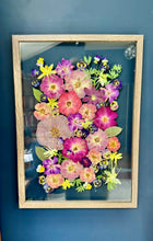 Load image into Gallery viewer, Light Walnut 16&quot;x20&quot; Rectangular Frame Custom Floral Preservation