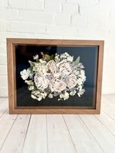 Load image into Gallery viewer, Floral Preservation Shadowbox frame, custom preservation
