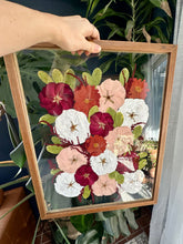Load image into Gallery viewer, Walnut 16"x20" Rectangular Frame Custom Floral Preservation