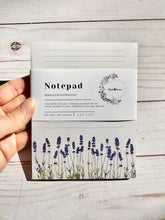 Load image into Gallery viewer, Lavender Floral Notepad