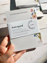 Load image into Gallery viewer, Ideas Take Root Floral Notepad