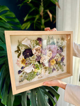 Load image into Gallery viewer, Floral Preservation Shadowbox frame, custom preservation